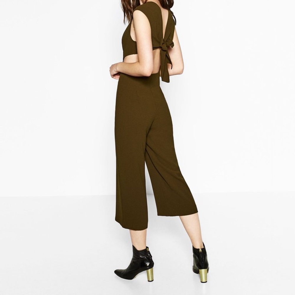 ZARA cropped jumpsuit